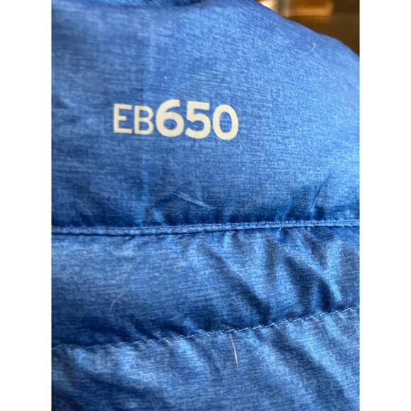 Eddie Bauer Puffer Vest Men's Large Blue Quilted Down Full Zip Outdoor Hiking - Picture 7 of 7